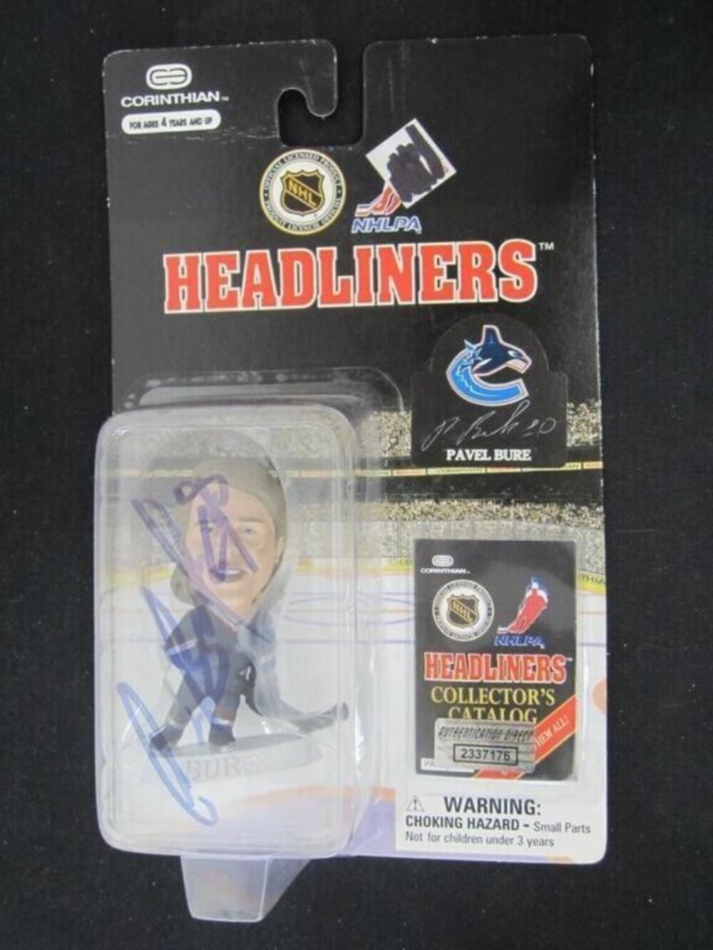 Pavel Bure signed NHLPA HEADLINDERS - 1996 SIGNATURE SERIES w/COA